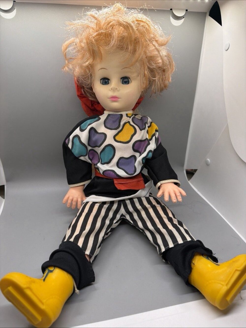 Vintage 1980s Lovee Roller Skater Doll 6419 Eegee Mold 19" Memphis Neon Toy